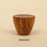 Wood Lamp Finial Cup 1 Zebrawood